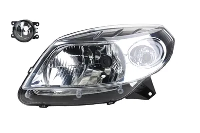 Produktbild von Scheinwerfer passend für Dacia Sandero 06/08- H4 Links + Nebelsch. 8200733878 8200526418 8200074008 6202E1 00006202E1 6710027 000 Johns