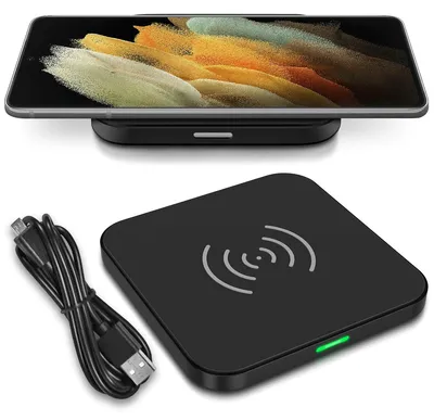 Produktbild von QI Wireless Ladegerät für Samsung Galaxy S25 S24 S23 S22 Ladestation Ladematte