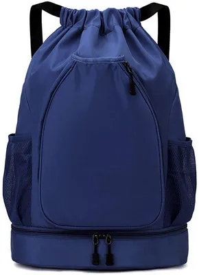 Image de Sac de sport imperméable, unisexe, bleu marine, fitness