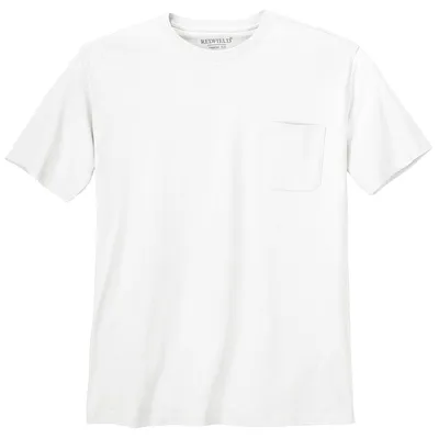 Produktbild von XXL Basic T-Shirt Jerry weiß Brusttasche Redfield