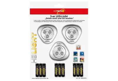 Produktbild von Heitech 04002616 3er LED- Set 'Drück mich'