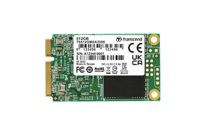 Obrázek produktu pro Transcend MSA230S - SSD - 512 GB - interní - mSATA - SATA 6Gb/s