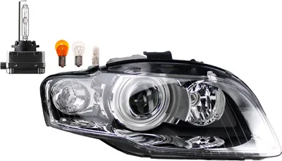 Produktbild von Scheinwerfer passend für Audi A4 8E 11/04- 06/08 Rechts Leuchtmittel 8E0941030BM 8E0941004BM Johns