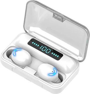 Produktbild von Bluetooth 5.0 Wireless Stereo TWS-Headsets Touch Kopfhörer In-Ear Headset Kopfhörer + 3500mah Ladebox+4x Ohrkappe,Weiß,Für Huawei Xiaomi Iphone Samsung-Handy