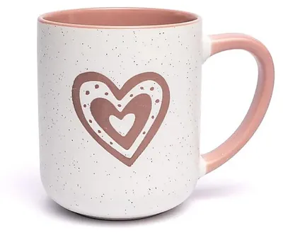 Immagine prodotto di Tazza Cuore Rosa --confezione Da 2 Pz - ±400 Ml