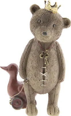 Obrázek produktu pro Clayre & Eef dekorativní figurka medvěda 13 cm hnědý polyresin