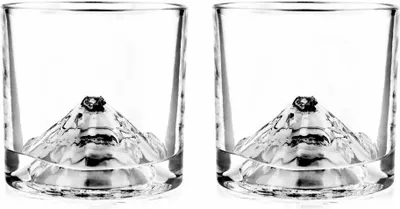 Obrázok produktu pre Sada pohárov na whisky LIITON L60200 Denali 260 ml, 2 ks, zosilnené steny, 3D dno v tvare hory Fudži, priehľadné