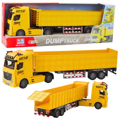 Immagine prodotto di Camion per il trasporto, rimorchio, luci, suoni, giallo