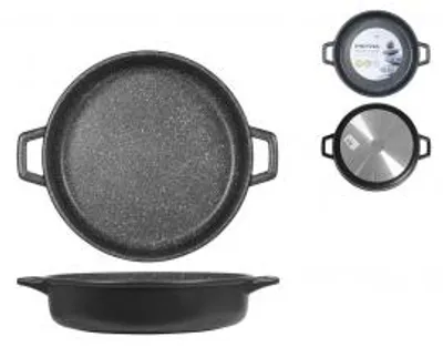 Immagine prodotto di H&H Tegame Due Manici Antiaderente Pietra Cm32