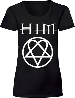 Produktbild von HIM T-Shirt Damen Heartagram schwarz XXL