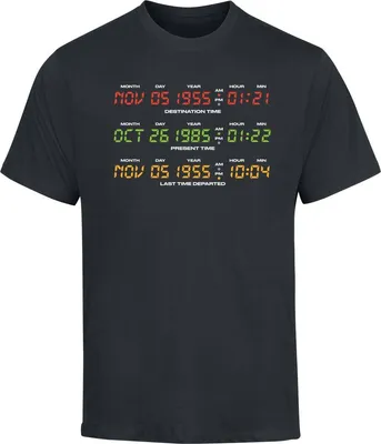Produktbild von Zurück in die Zukunft Oversize T-Shirt Herren Delorean Display - Oversize schwarz 3XL