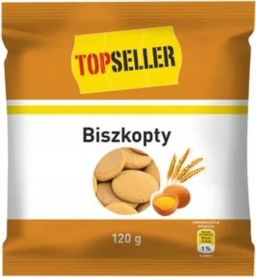 Obrázek produktu pro Biszkopty Tops 120 g