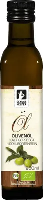 Produktbild von Olivenöl , kaltgepresst, klassisches Speiseöl für mediterrane Gerichte, zum Kochen und für Dressings, 250ml
