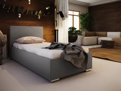 Obrázok produktu pre Jednolôžková posteľ 90x200 FLEK 5 - sivá