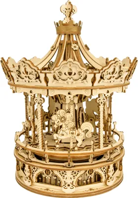 Produktbild von ROBOTIME Rokr 3D-Holzpuzzle Romantisches Karussell 336 Teile