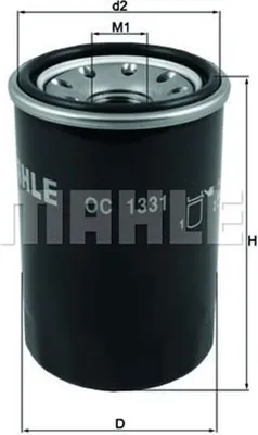 Produktbild von Ölfilter MAHLE OC 1331 Anschraubfilter für ALFA ROMEO GIULIETTA (940) 4C Coupe (960) 4C Spider (961)