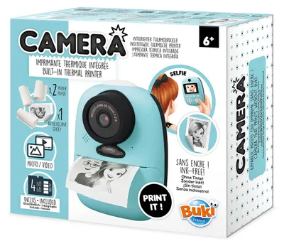 Obrázok produktu pre Buki Instant Print Camera, Detský digitálny fotoaparát, 6 rok / roky, 450 g, Viacfarebný