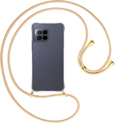 Produktbild von Handykette Backcover-Schutzhülle mit Band (Metall goldfarben) für T-Mobile REVVL 7 Pro 5G / T Phone 2 Pro 5G - Goldkordel