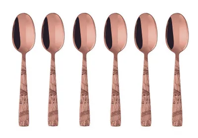 Imagen del producto de Sambonet Set 6 Mokkalöffel Edelstahl/PVD Kupfer 52767CA7