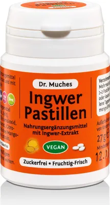 Produktbild von Ingwer Pastillen Dr.Muches zuckerfrei 27 g