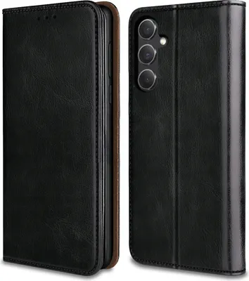 Immagine prodotto di Custodia per Samsung Galaxy S24 FE IN PELLE MAGNETICA + VETRO 9H