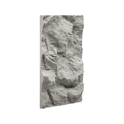 Produktbild von IZODEKOR Polyurethan Steinpaneele 120x60 cm 3D Wandpaneele 5 cm dick Steinoptik Wandverkleidung - Light Grey Stone