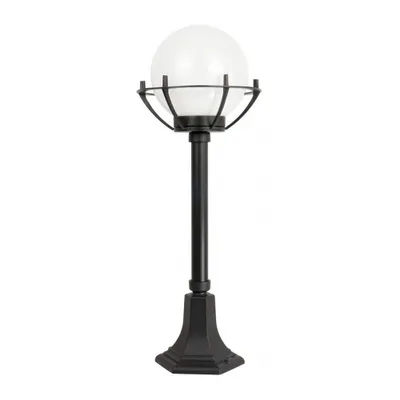 Immagine prodotto di Lampada da giardino a stelo 72 cm sfera bianca o fumé 25 cm 1xE27 nero IP43 SU-MA Kule K 5002/3/KPO