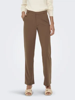 Produktbild von Komfortable Stoffhose Mid Waist Elegante Chino Business Pants | S / 32L