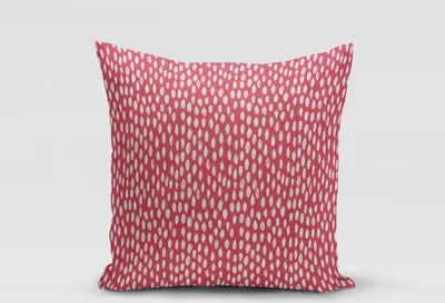 Produktbild von SCHÖNER LEBEN. Kissenhülle rot mit Kleksen Tropfen 40x40cm