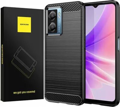 Image de SPACECASE Étui en carbone pour Oppo A57 4G/A57s/A77 5G noir