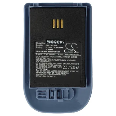 Produktbild von vhbw Akku kompatibel mit Avaya DH4, IP63, WH1, 3740, 3725, 3720 schnurlos Festnetz Telefon (900 mAh, 3,7 V, Li-Ion) Blau Grau