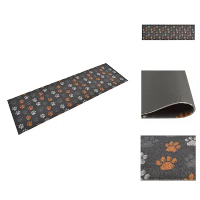 Image de vidaXL Tapis de cuisine Lavable Patte 60x180 cm Velours - Paillasson