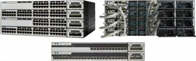 Produktbild von Cisco Catalyst 3560X, Managed, L2/L3, Gigabit Ethernet (10/100/1000), Power over Ethernet (PoE), Rack-Einbau, 1U