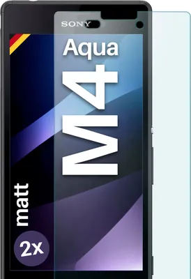 Produktbild von SCHUTZFOLIE FÜR SONY XPERIA M4 AQUA - MATTES GLAS, Stückzahl:2er Set