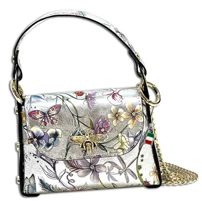 Immagine prodotto di Florence borsa a tracolla in pelle color argento OTF832JF