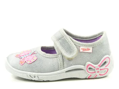 Produktbild von Superfit 1-00288 Belinda Kinder Hausschuhe Mädchen Ballerinas Weite Mittel III, Größe:29, Farbe:Grau