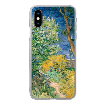 Produktbild von MuchoWow® Handyhülle Schutzhülle Hülle für iPhone X Die Büsche bei Arles - Vincent van Gogh Silikon Softcase Handy Hülle - Handyhülle