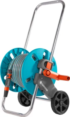 Produktbild von Schlauchwagen CleverRoll S Set, kpl. mit 20m Schlauch, Systemteilen und Spritze
