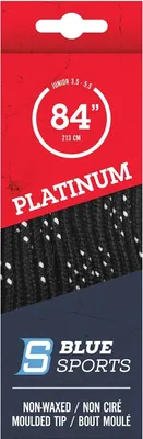 Produktbild von Schnürsenkel Blue Sports Platinum Pro Baumwolle schwarz/weiss 96"/244cm