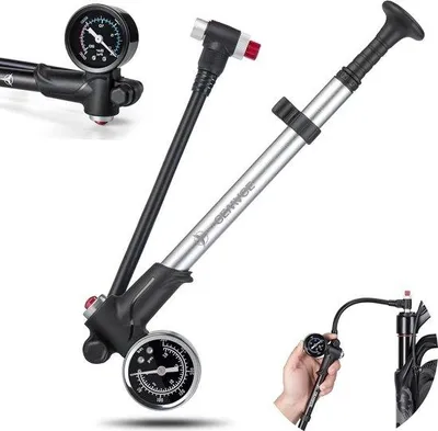 Produktbild von Famanu Hochdruck-Dämpferpumpe 2-in-1 - max. 300 psi, tragbare Mini-Pumpe