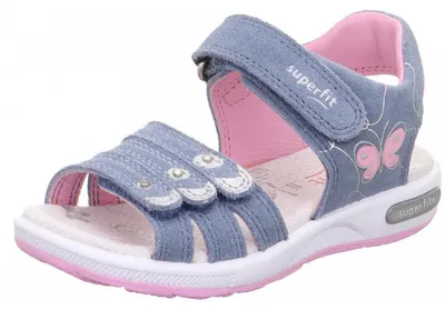 Produktbild von Kinder Sandale 1-006137-8020 blau/rosa von superfit aus Veloursleder von Größe 25 bis 30