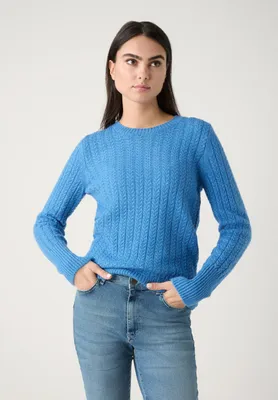 Produktbild von MORE & MORE Cable Knit Pullover 0339 winterblue 44