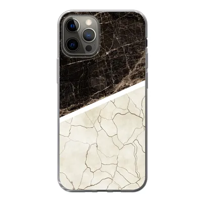 Produktbild von MuchoWow® Handyhülle Schutzhülle Hülle für iPhone 12 Pro Marmor - Struktur - Abstrakt Silikon Softcase Handy Hülle - Abdeckung