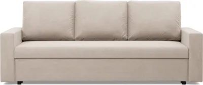 Produktbild von Sofa mit Schlaffunktion NEO, Wohnzimmer Couch 3-Sitzer 220x92cm, Beige Samstoff