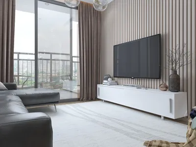 Image de Skye Decor, Nehi - Blanc, Blanc, Meuble TV, Blanc, PANNEAUX DE PARTICULES MÉLAMINÉS À 100 %, 180 x 30 x 40 cm