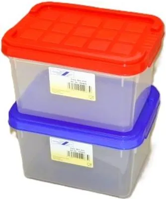 Produktbild von Euro Box Mini 2 ltr. 19 x 14,5 x 11 cm farbiger Deckel 1 Stück