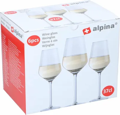 Produktbild von Set Alpina Transparent 370 ml Weingläser (6 Stück)