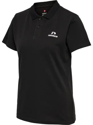 Productafbeelding van Newline damespoloshirt, katoen, zwart, maat S (EU)