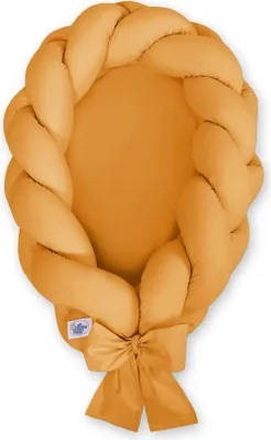Image de Lit pour bébé tressé 2 en 1 - moutarde - 66/75 cm