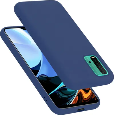 Produktbild von Cadorabo Schutzhülle für Xiaomi RedMi 9T / POCO M3 Hülle in Blau Handyhülle Case Cover TPU Etui